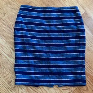 Loft striped skirt size 10